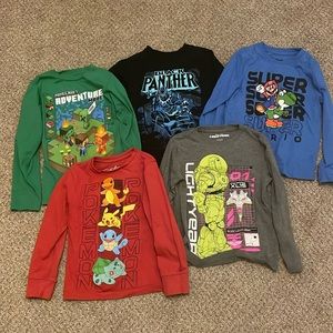 Long sleeve themed t shirts size XS